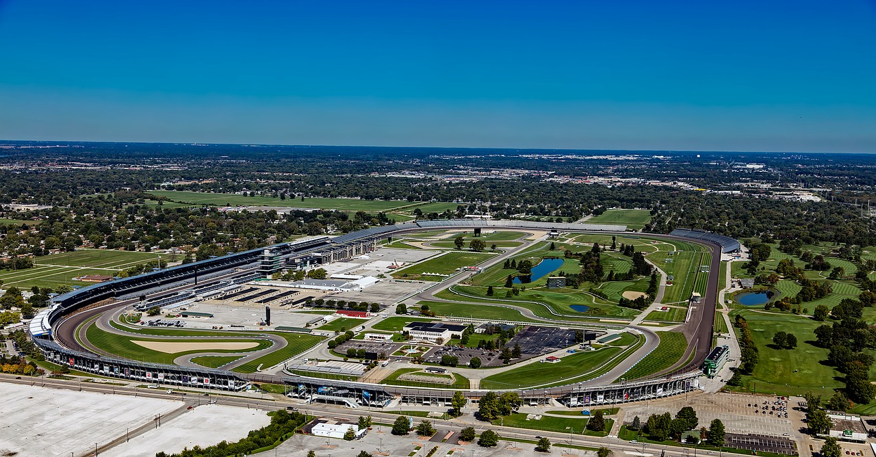 indianapolis motor speedway aerial view auto racing free photo