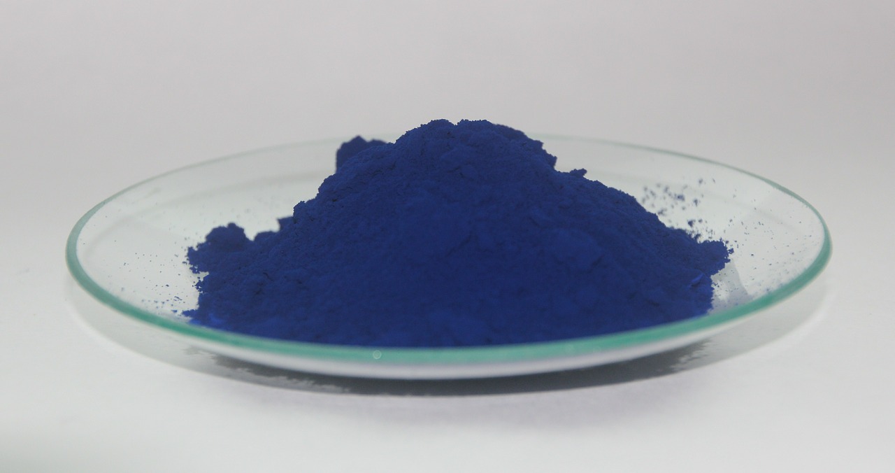 indigo dye pigment powder free photo