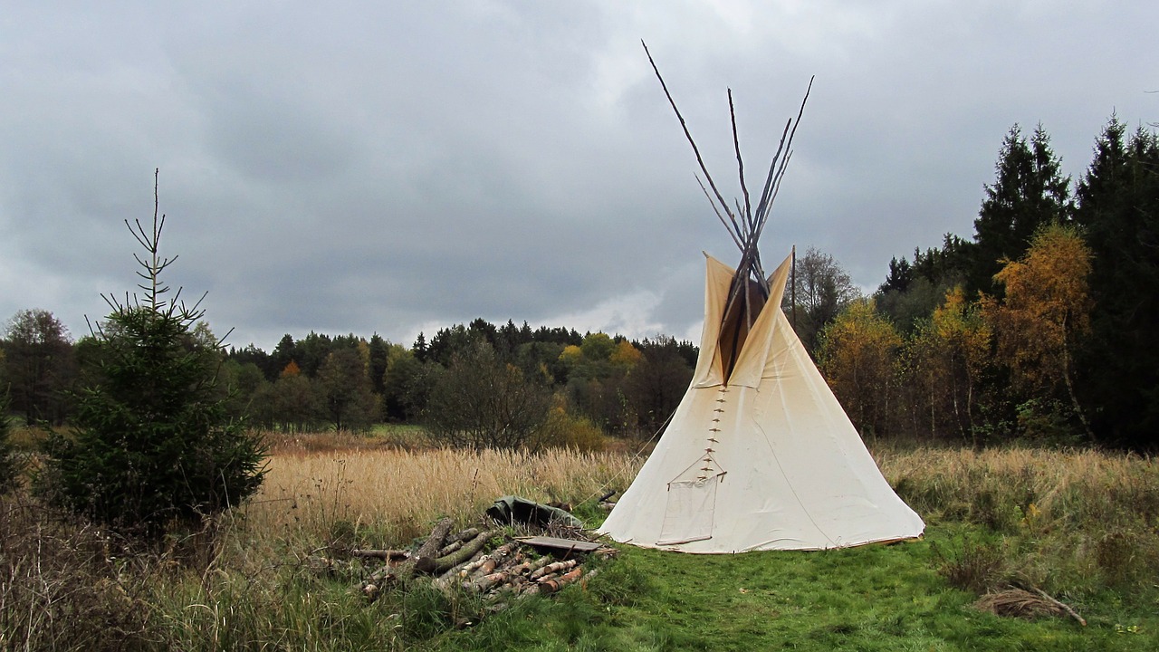 indijánský tent tipis free photo