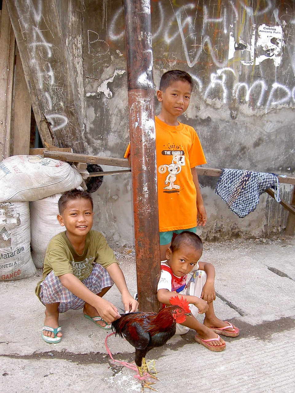 indonesia children slum free photo