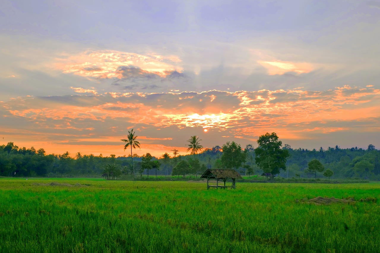 indonesia lampung landscape free photo