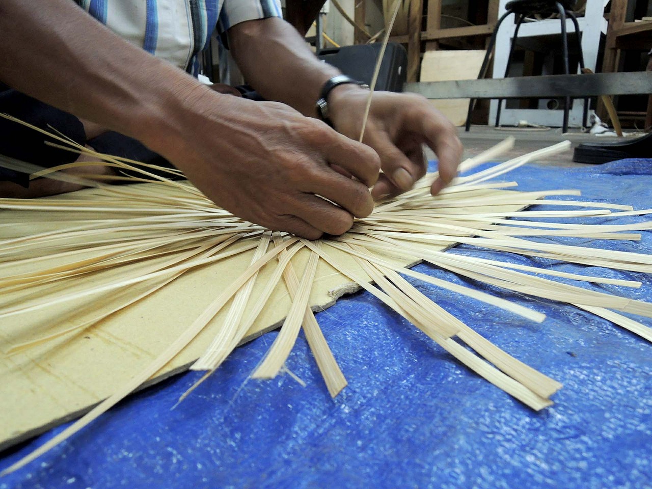 indonesia bamboo craftsman free photo