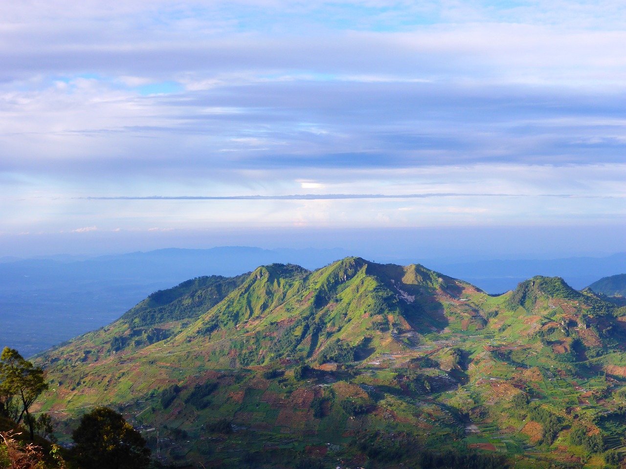 indonesia mountain landscape free photo