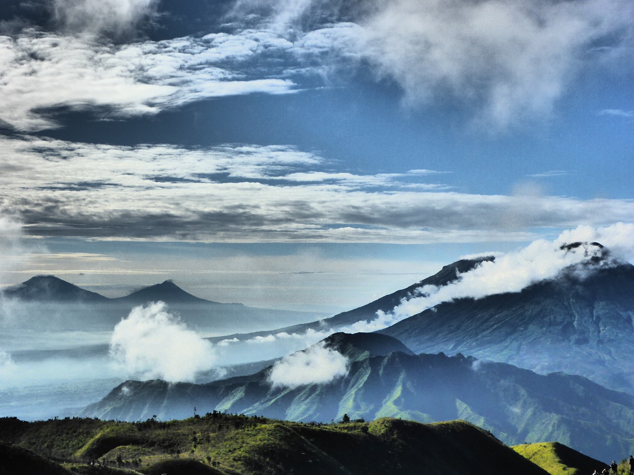 indonesia mountain natural free photo