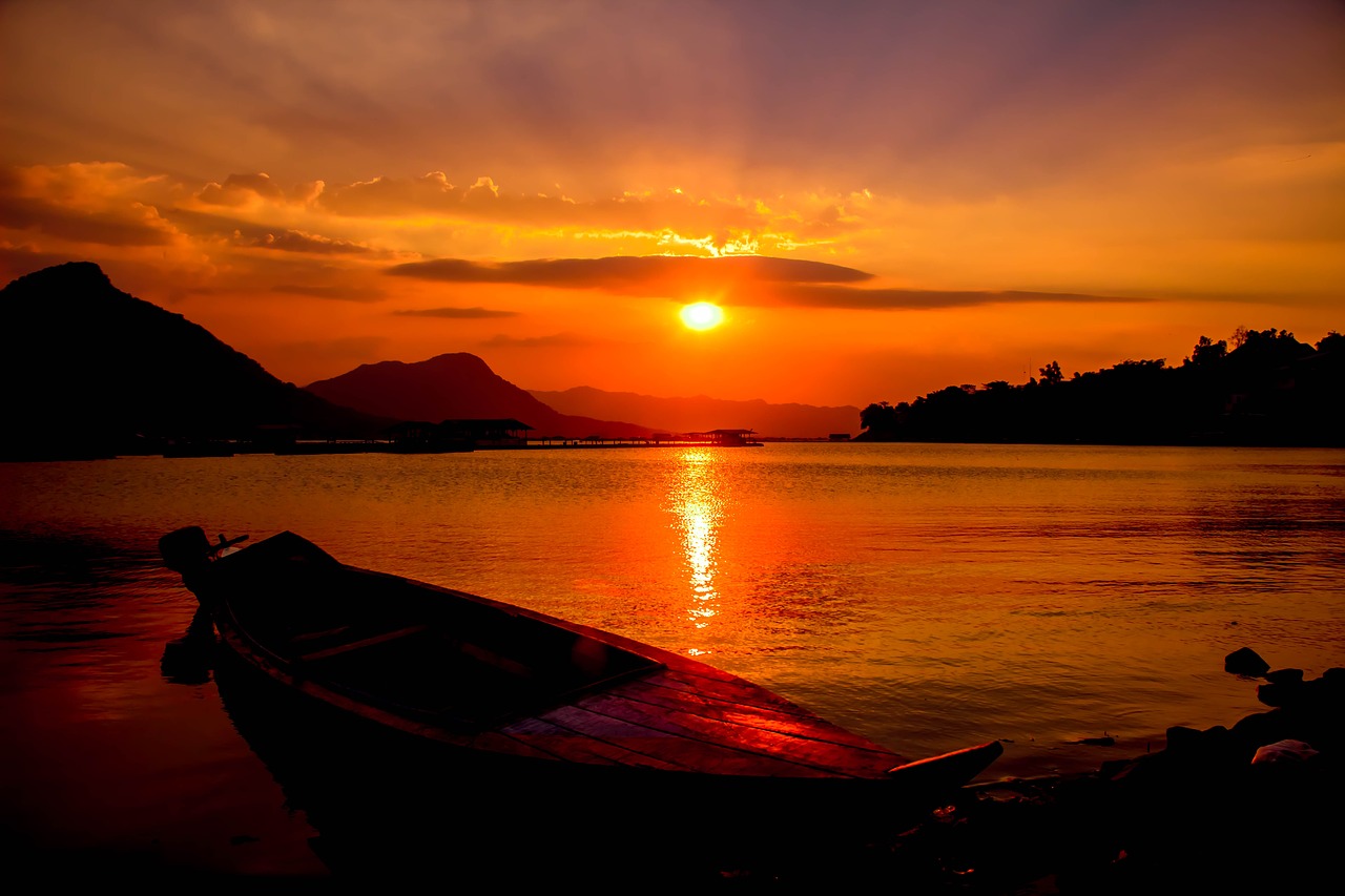 indonesian jatiluhur sunset free photo