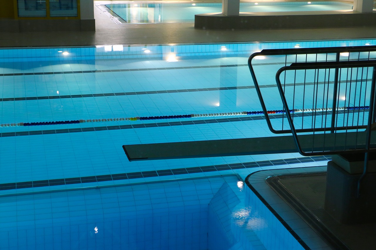 indoor swimming pool swimming pool lane free photo