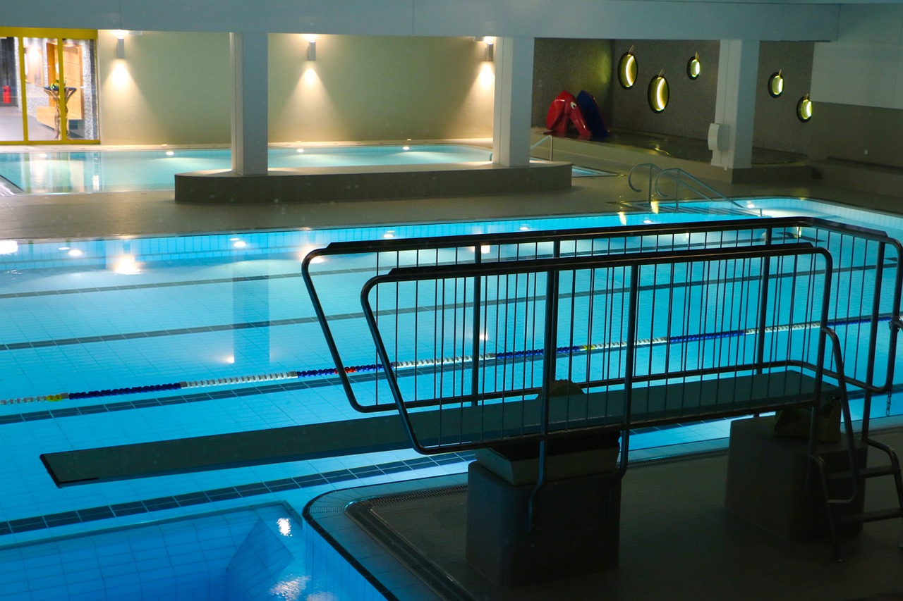 indoor swimming pool swimming pool lane free photo