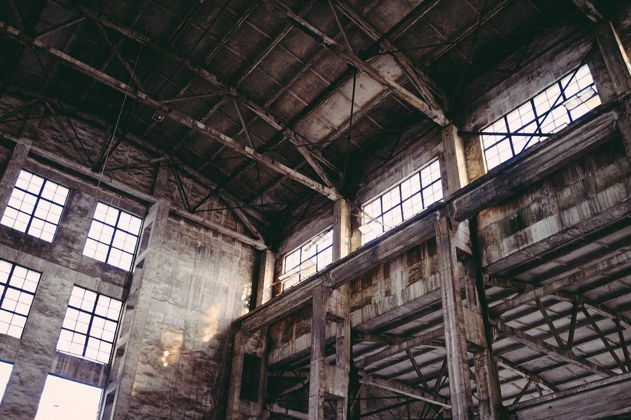 industrial decadence old factory free photo