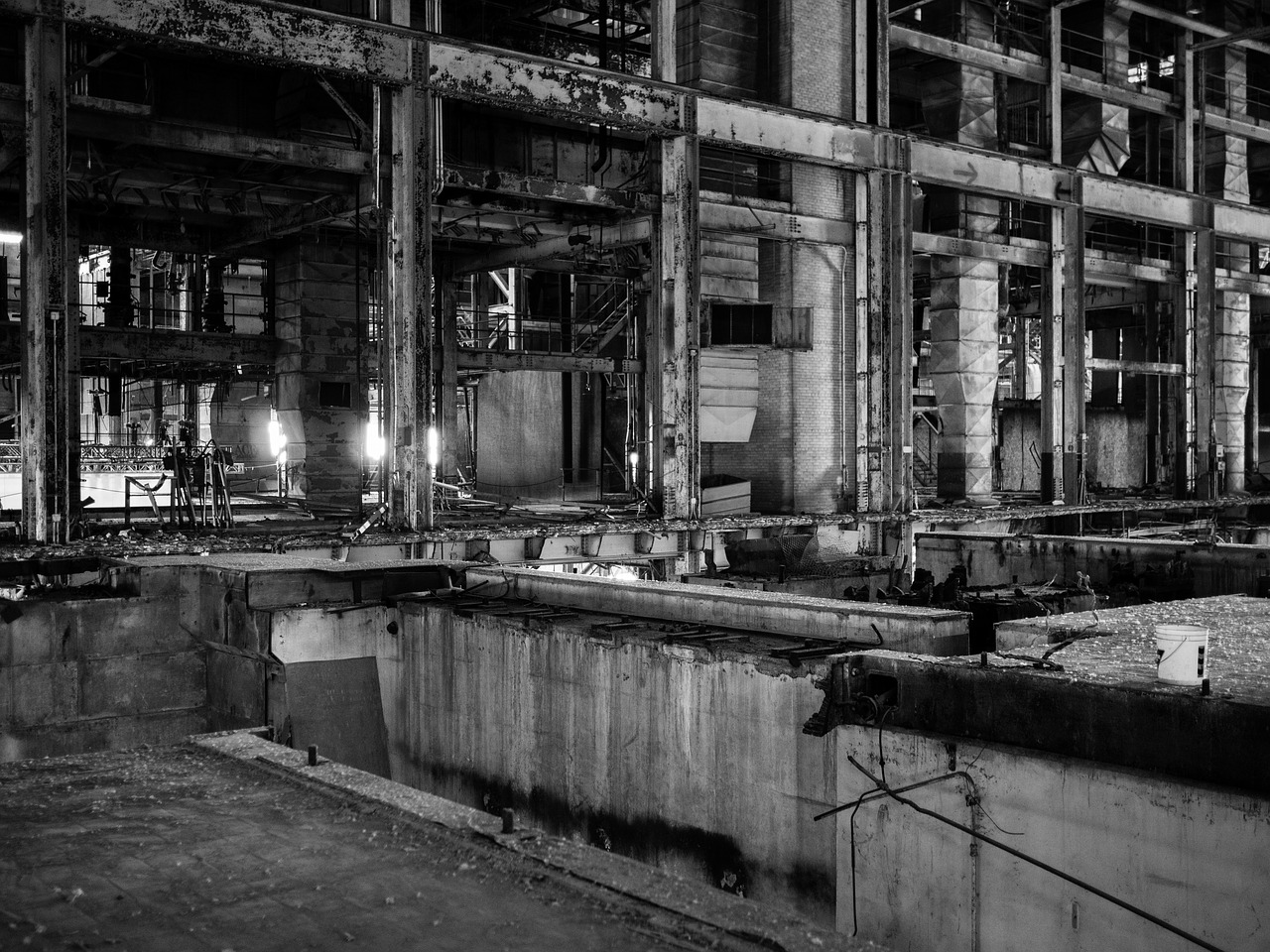 industrial warehouse abandoned building free photo