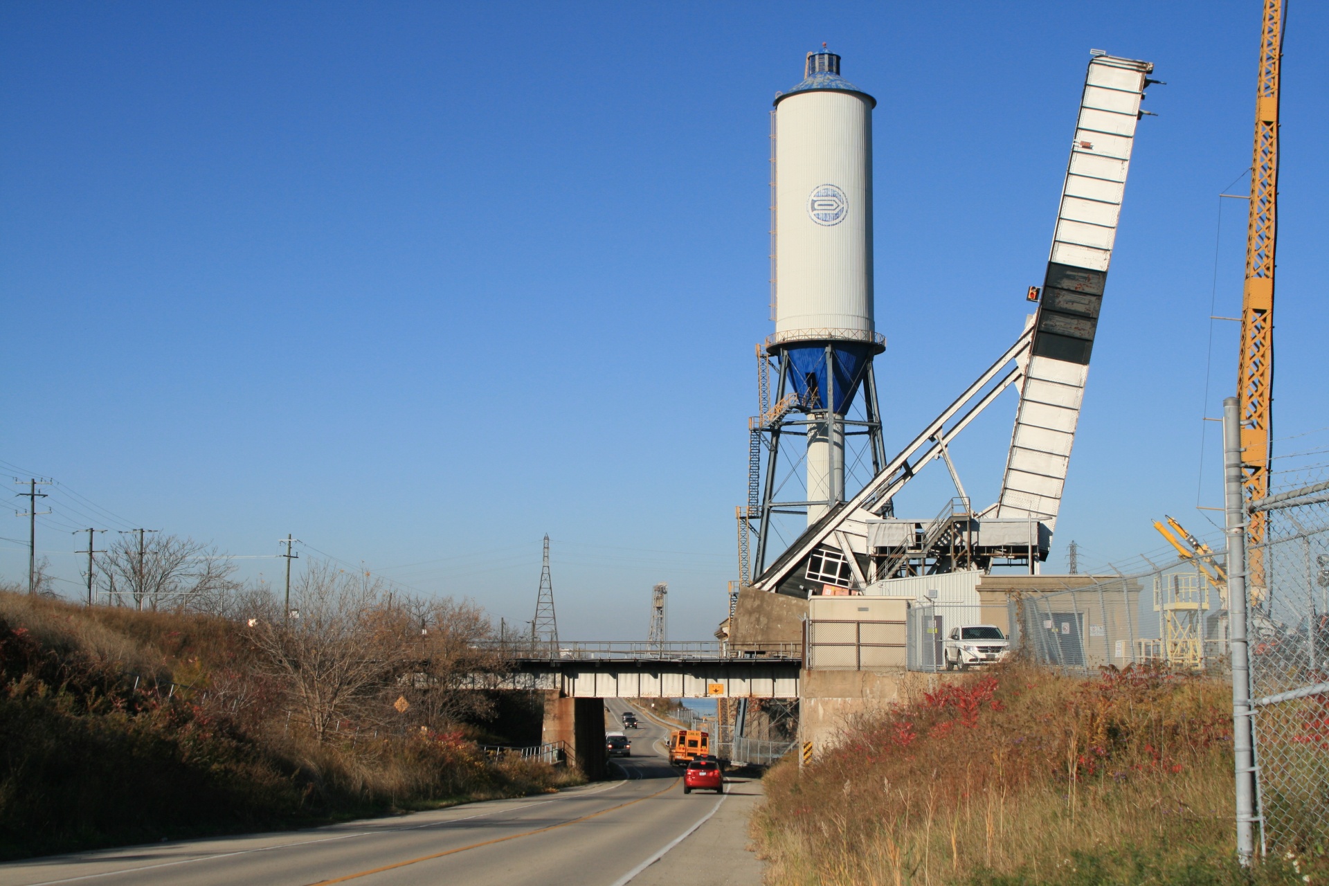 industrial bridge tower free photo