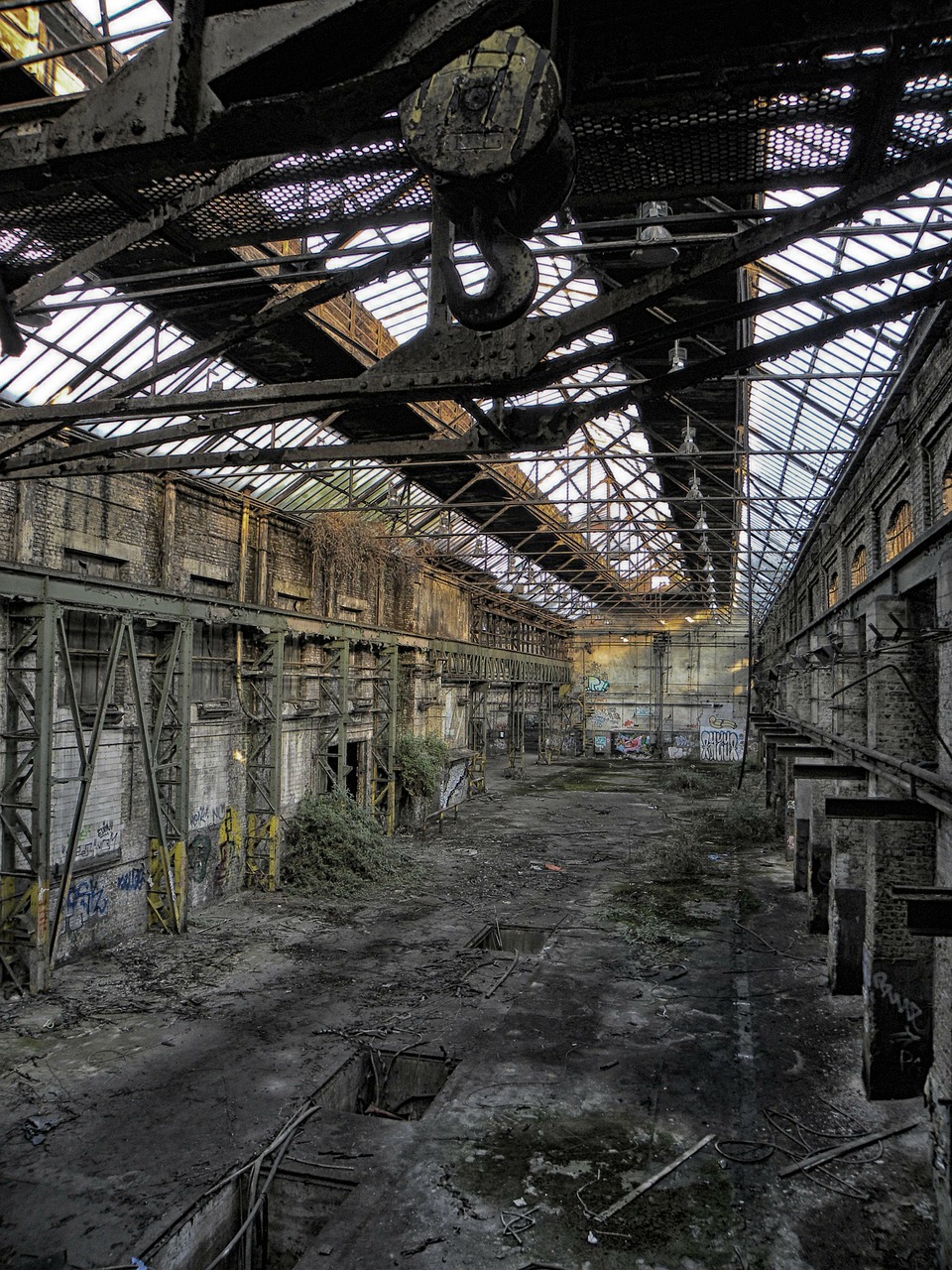 industrial hall factory building factory free photo