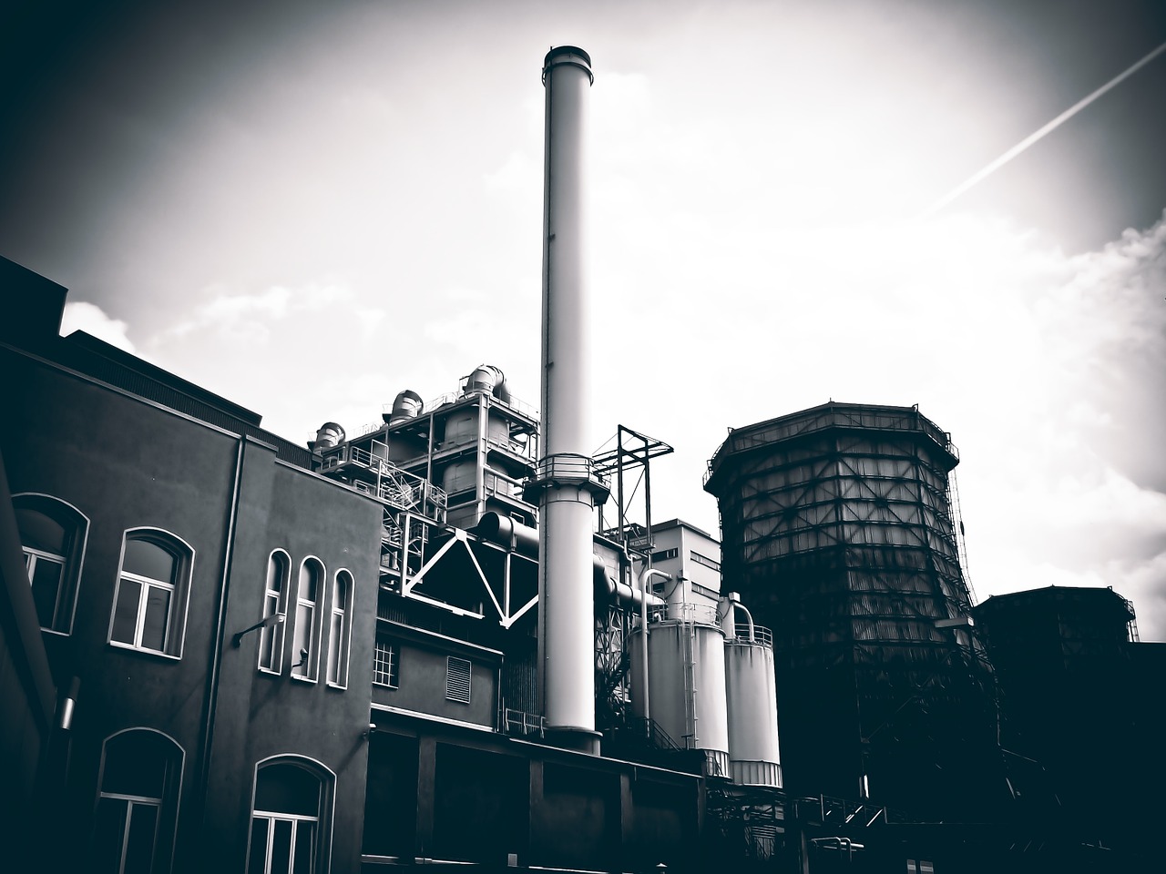 industrial plant chimney industry free photo