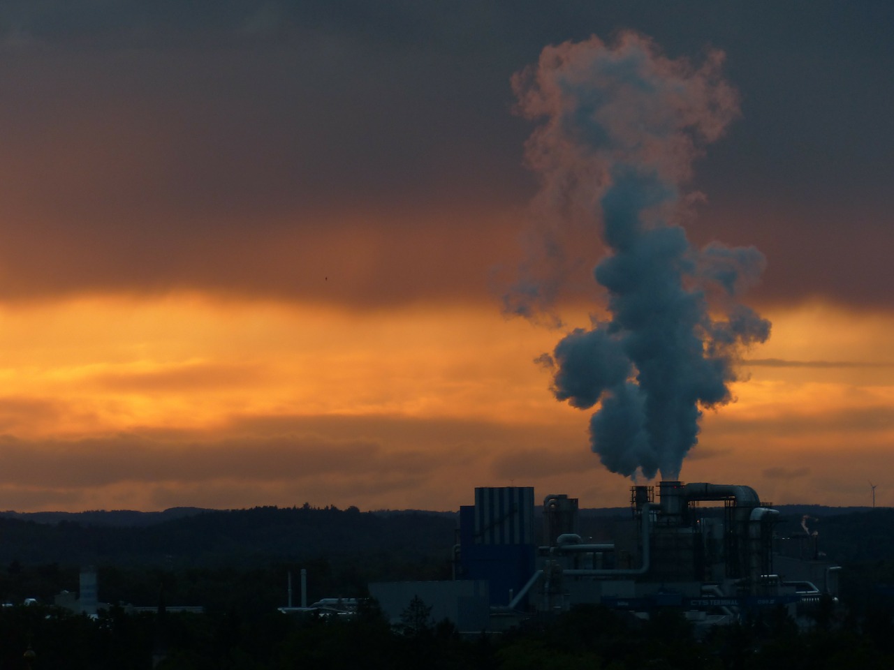industry power plant smoke free photo