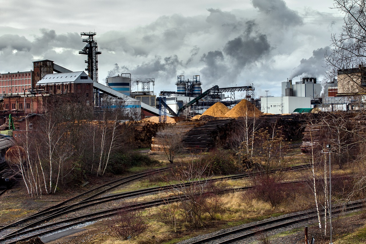 industry industrial landscape seemed free photo