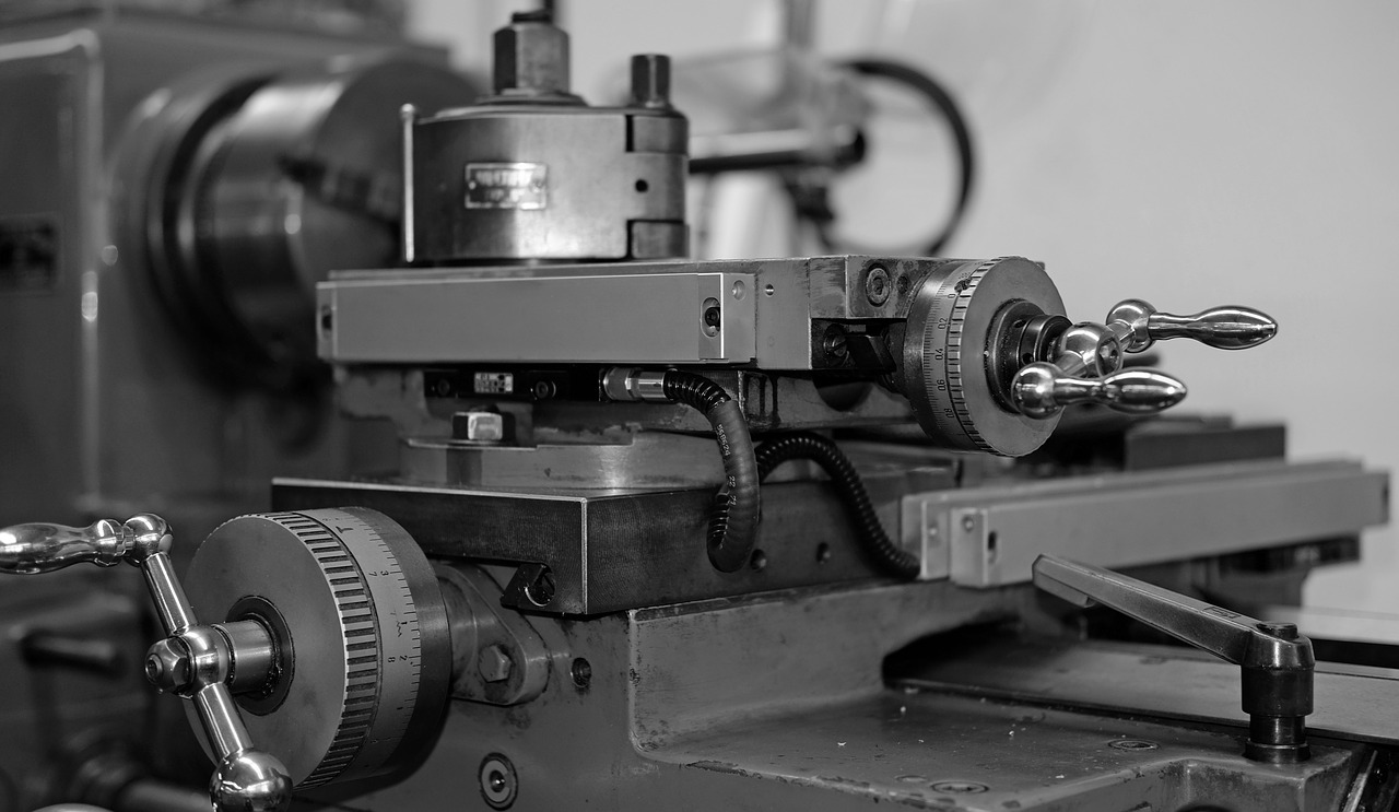 industry  lathe  work table free photo