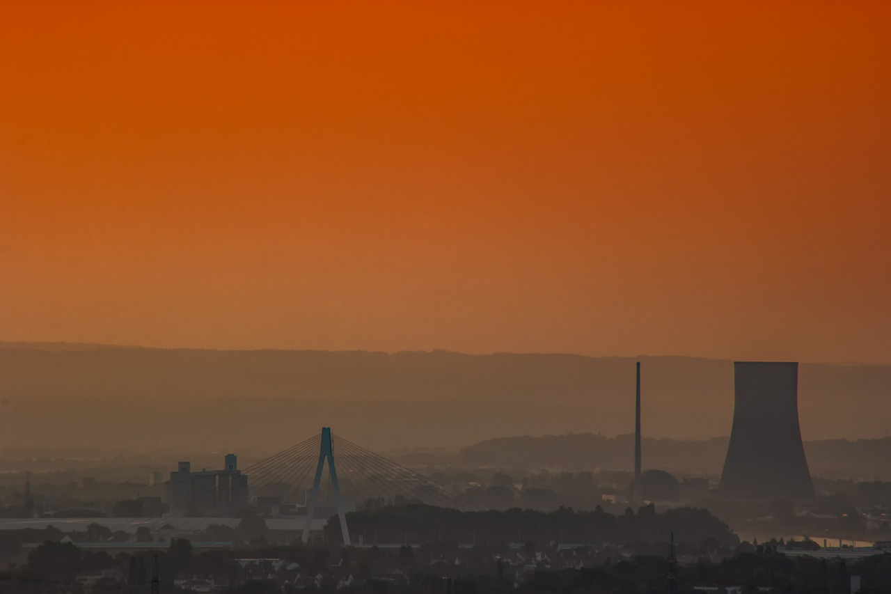 industry  nuclear power plant  environment free photo