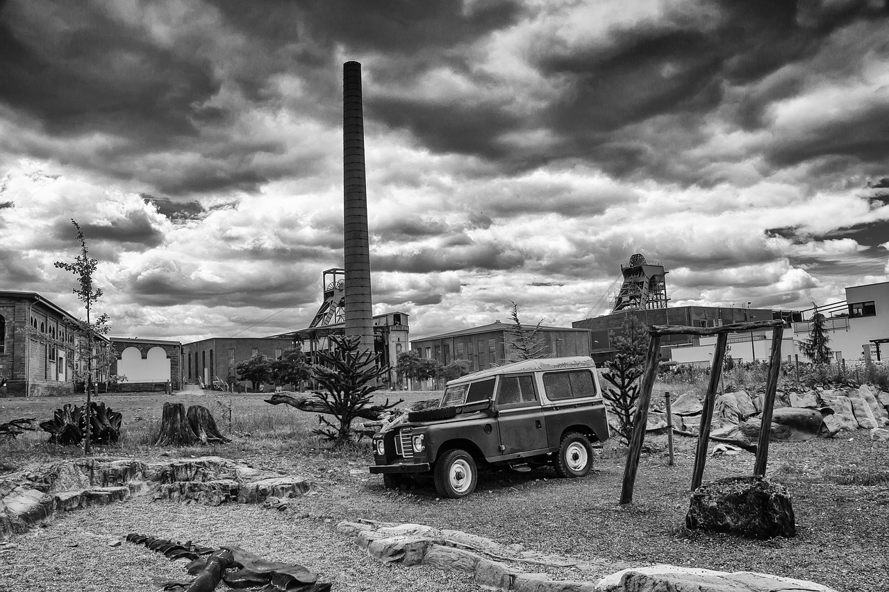 Deserted factory. Desert Factory.