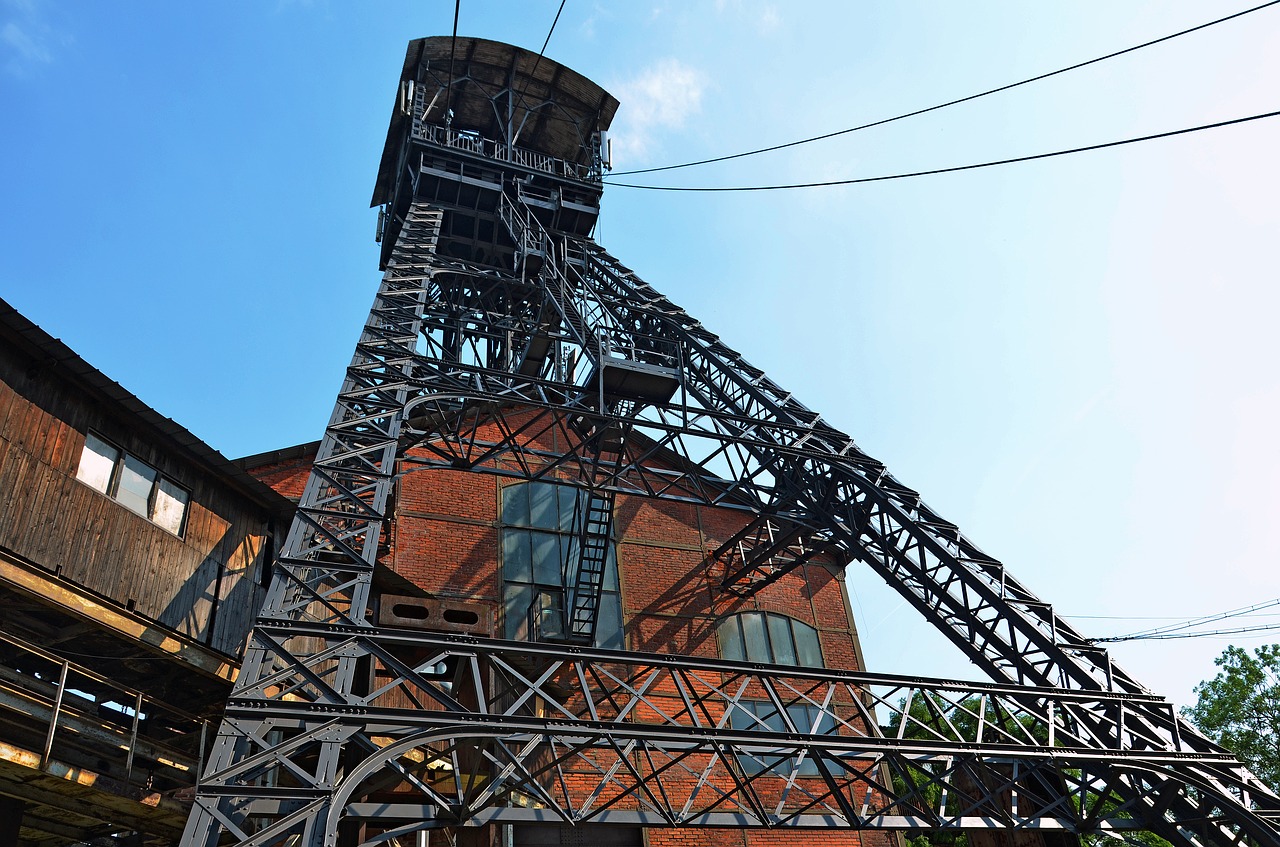industry the jindřich mining tower mining of coal free photo