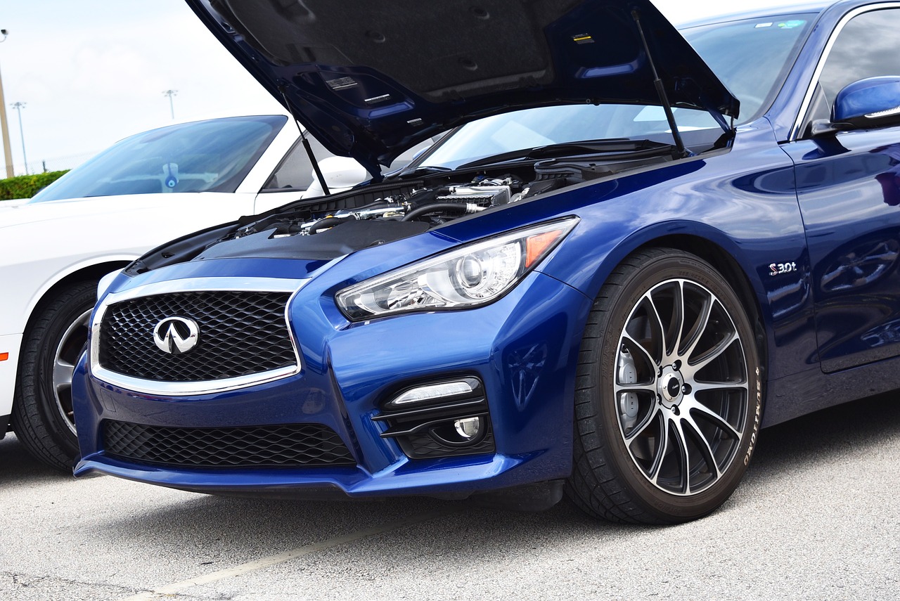 infiniti q50s red sport free photo