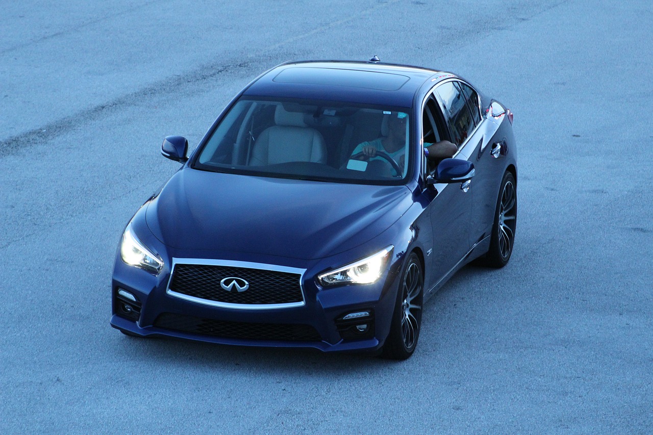 infiniti q50s red sport free photo