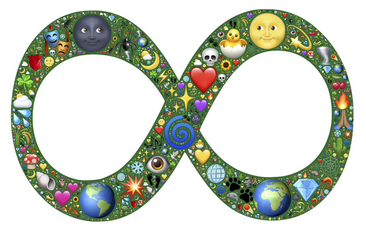 infinity emoji creation free photo
