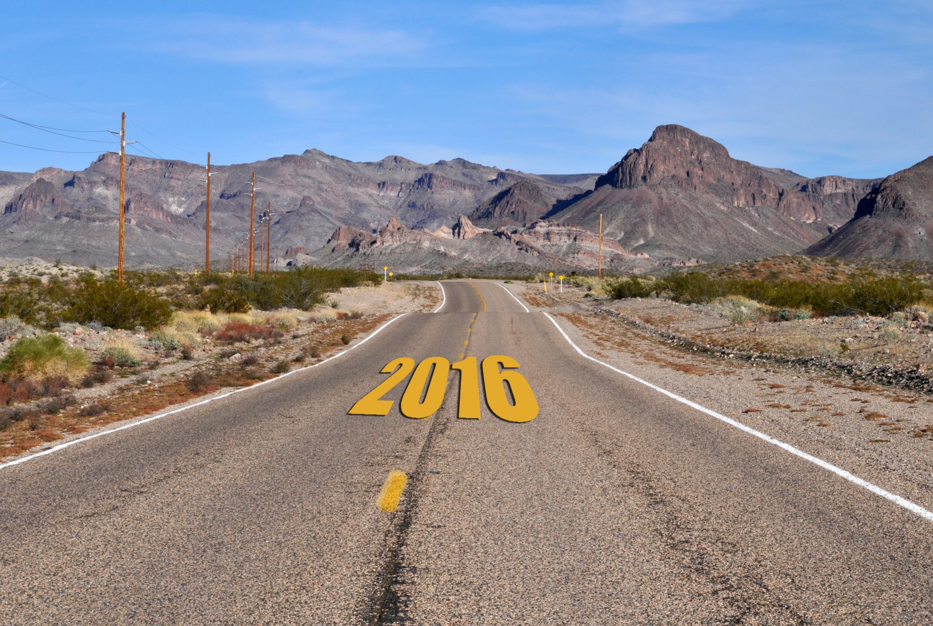 2016 highway desert free photo