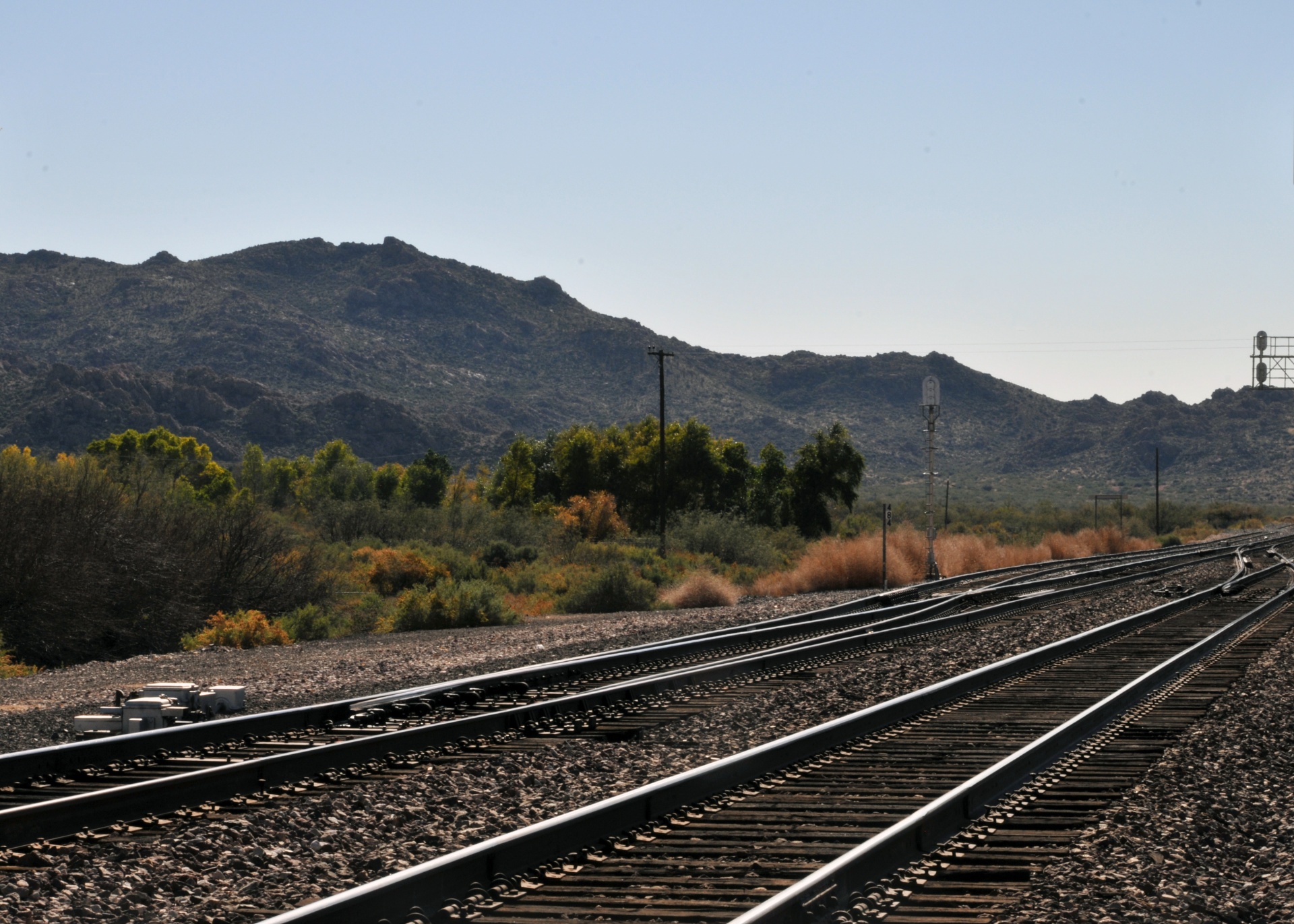 railroad railroad tracks trains free photo