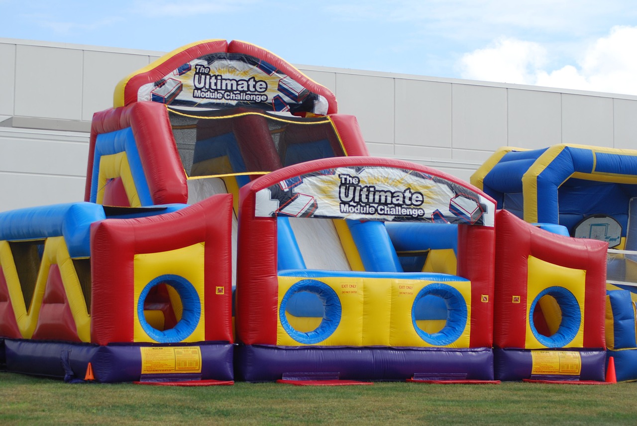 inflatable obstacle course umc obstacle course ninja jump obstacle course free photo