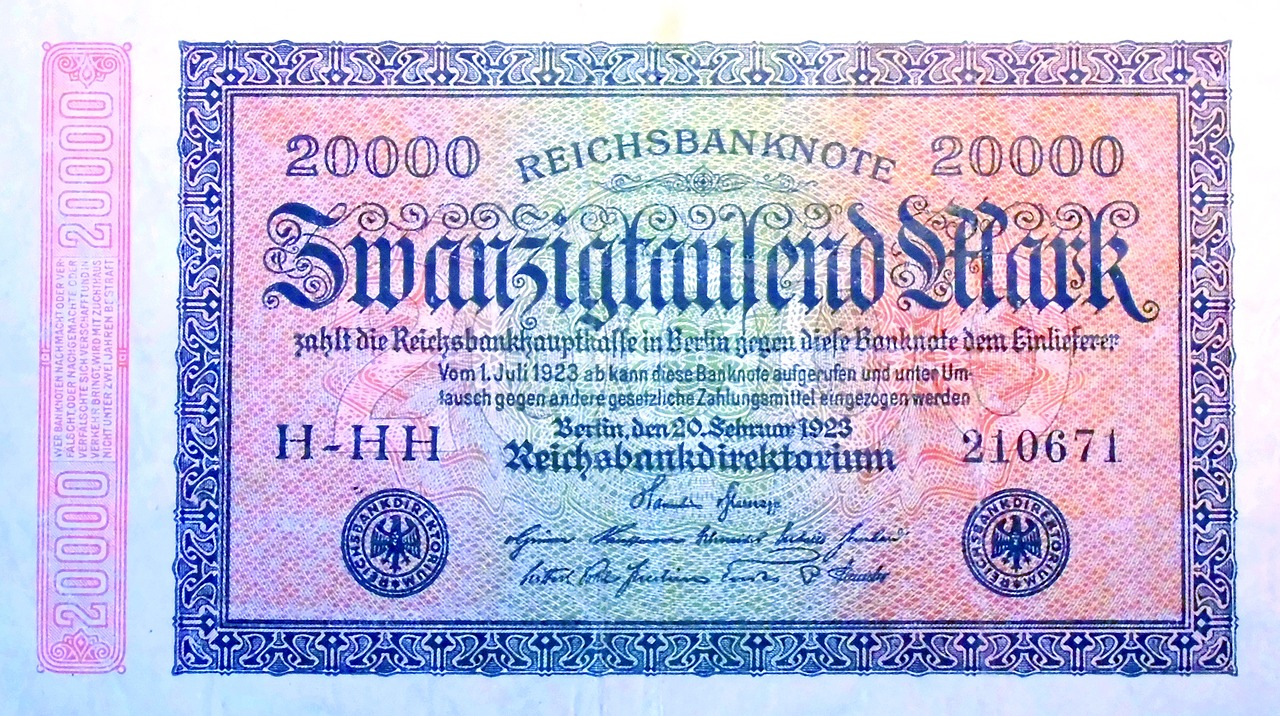 inflation money 1923 free photo