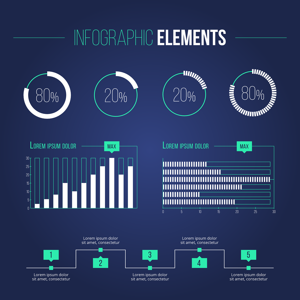 infografika business charts free photo