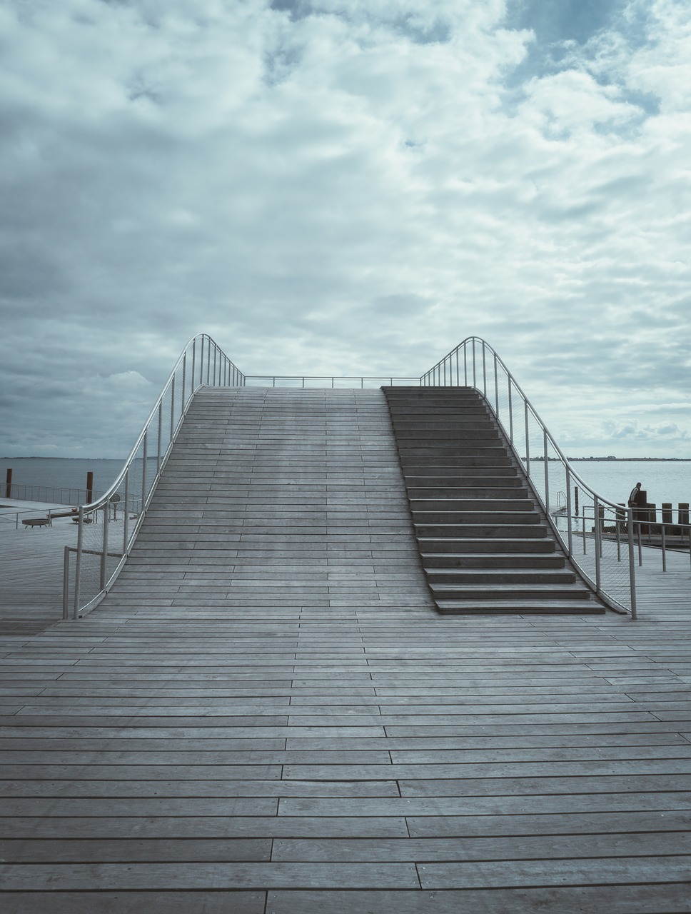 infrastructure bridge stairs free photo