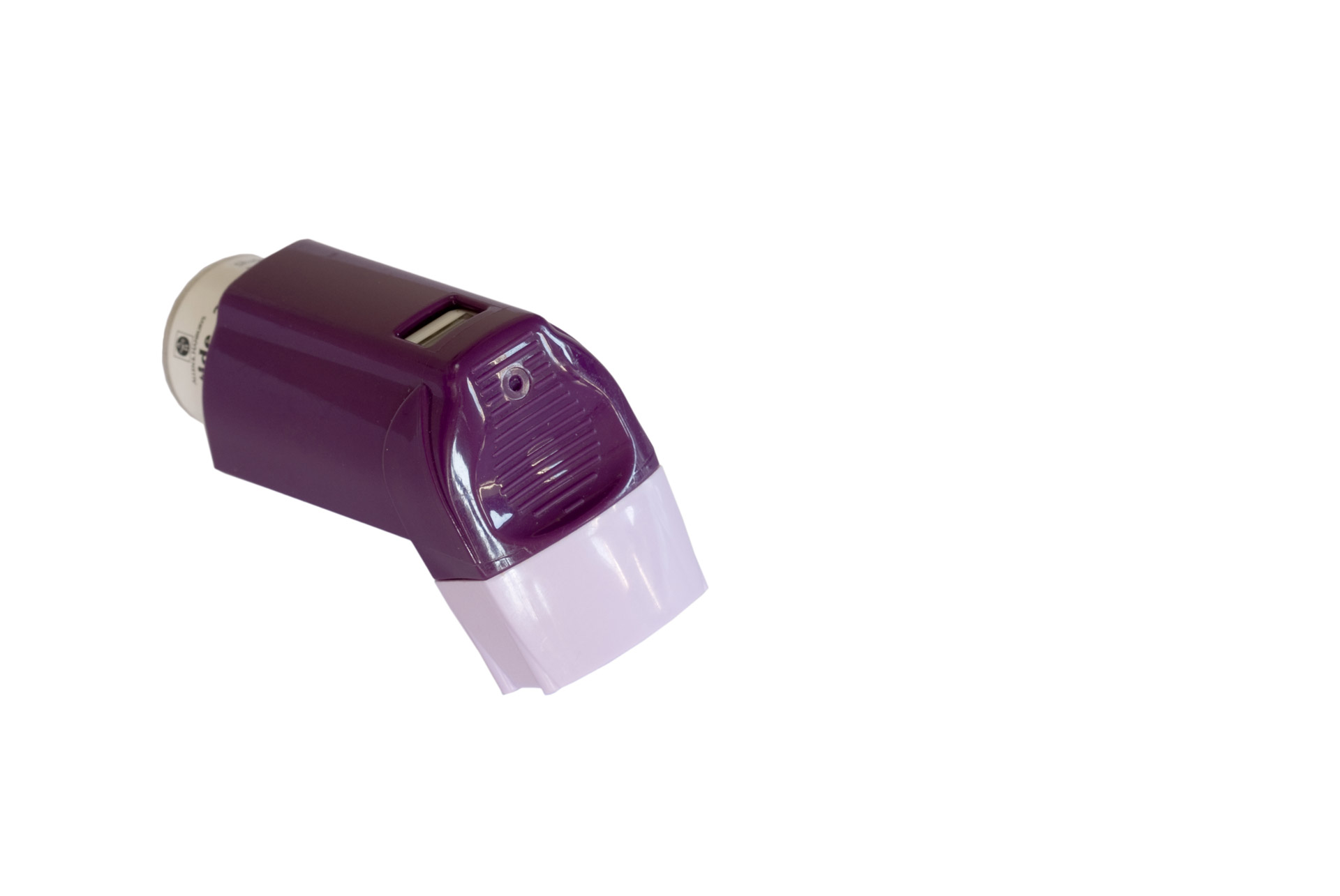 inhaler purple medication free photo