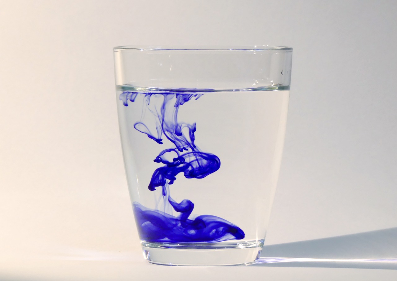 ink water water glass free photo