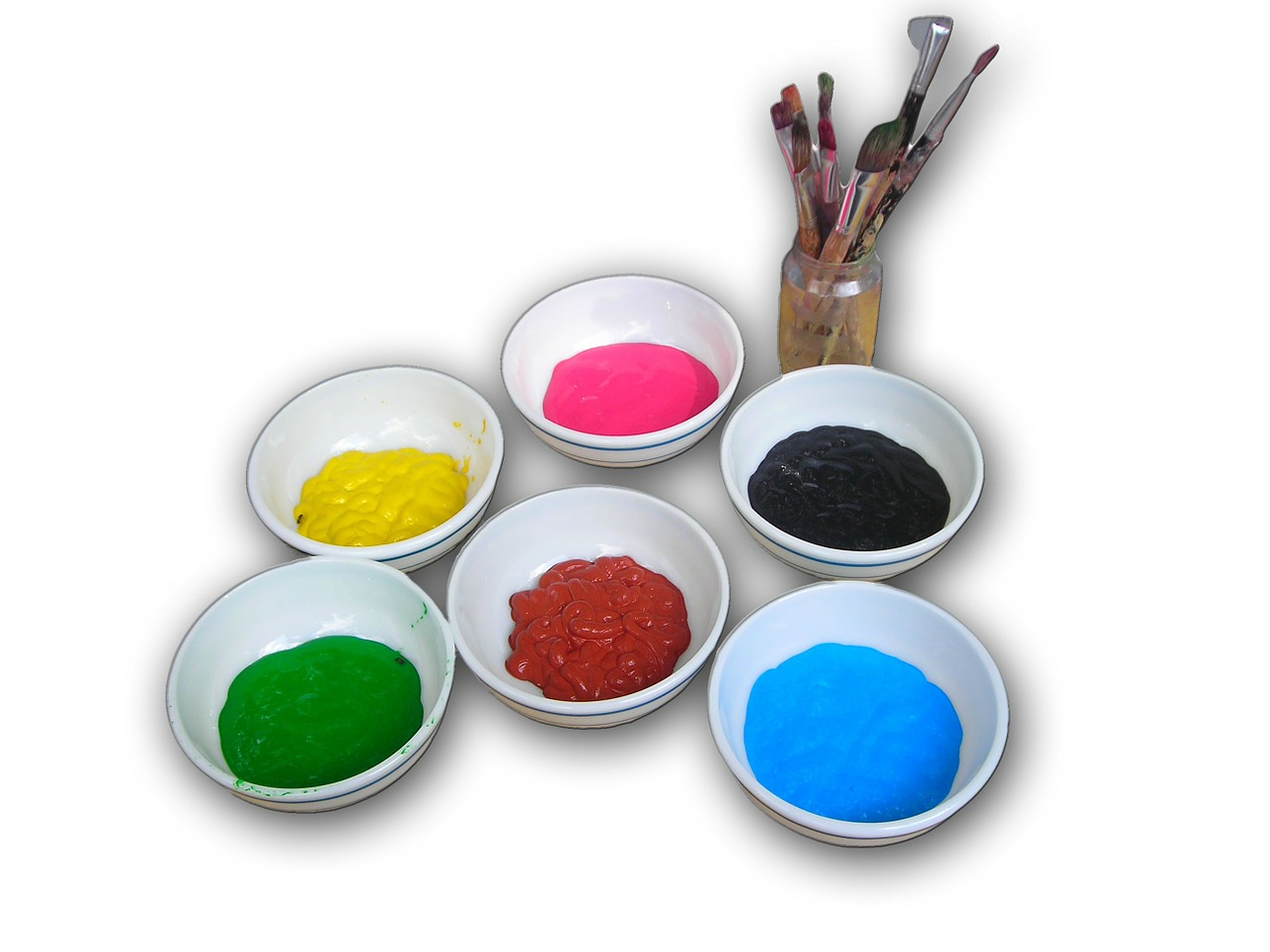 ink cups colorful color free photo