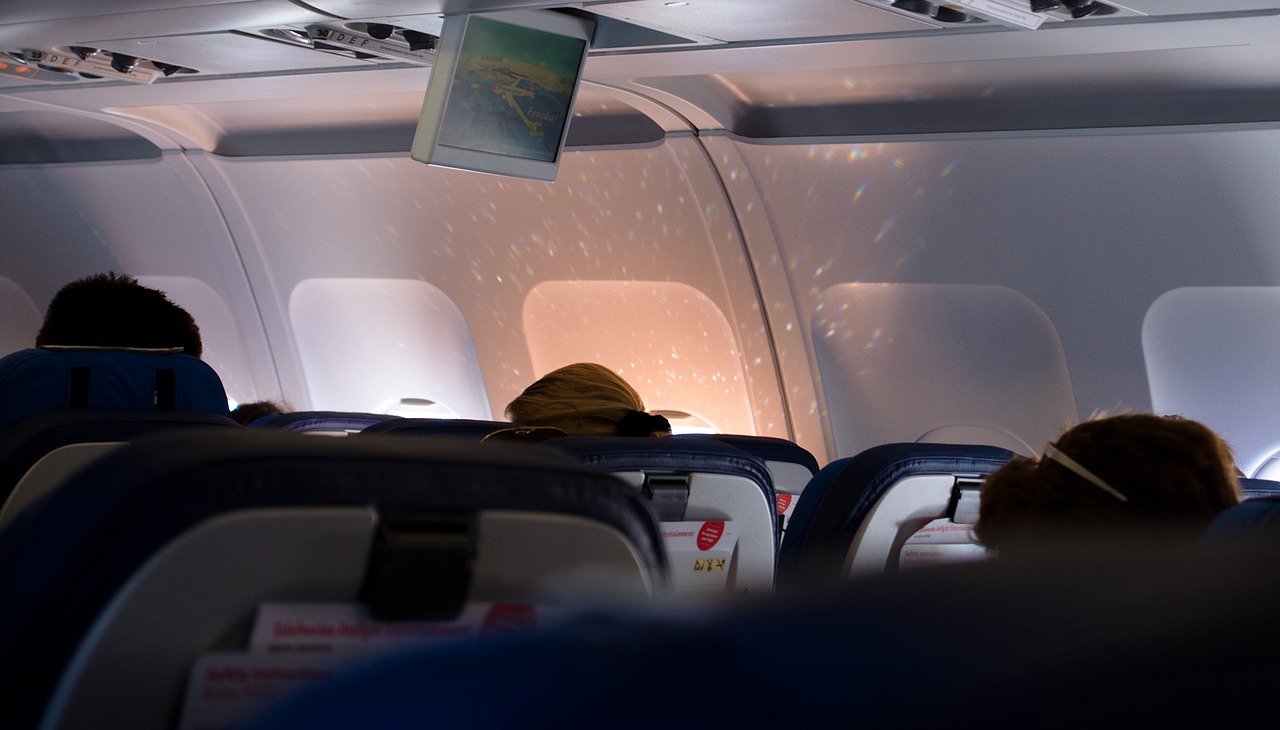 inside airline airplane free photo
