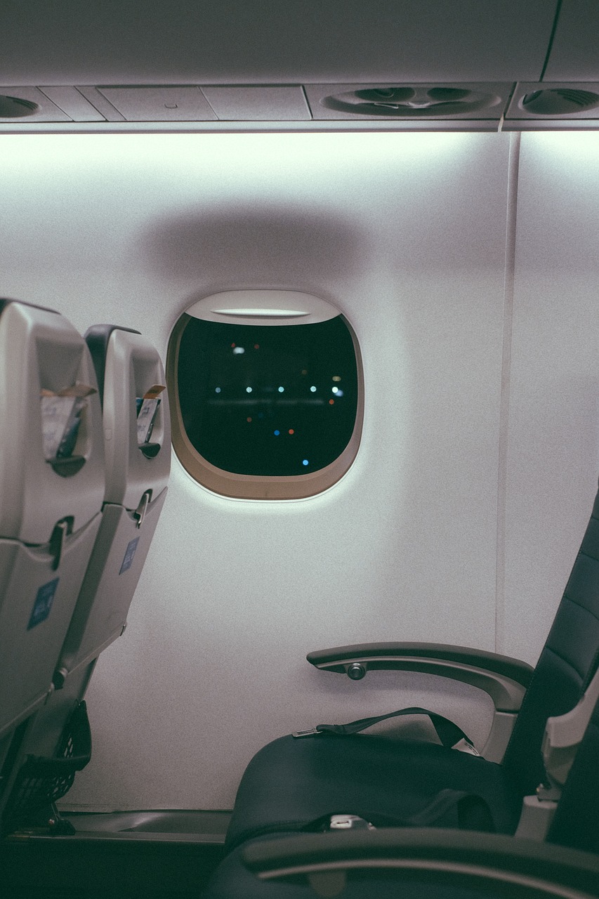 inside airplane airline free photo