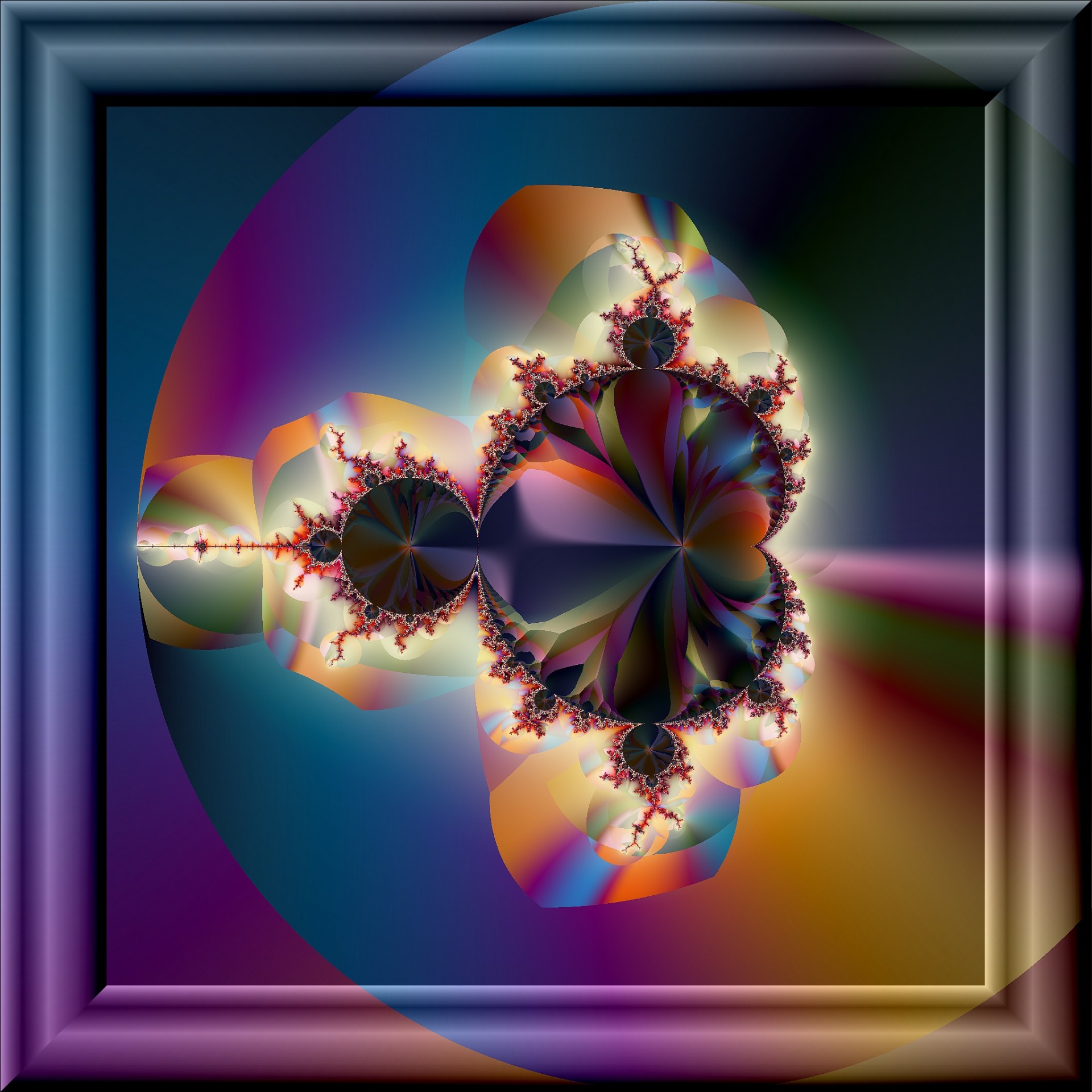 fractal color image free photo