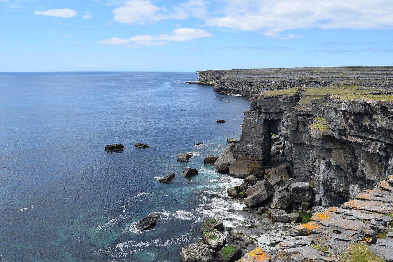 insimore aran islands cliffs free photo