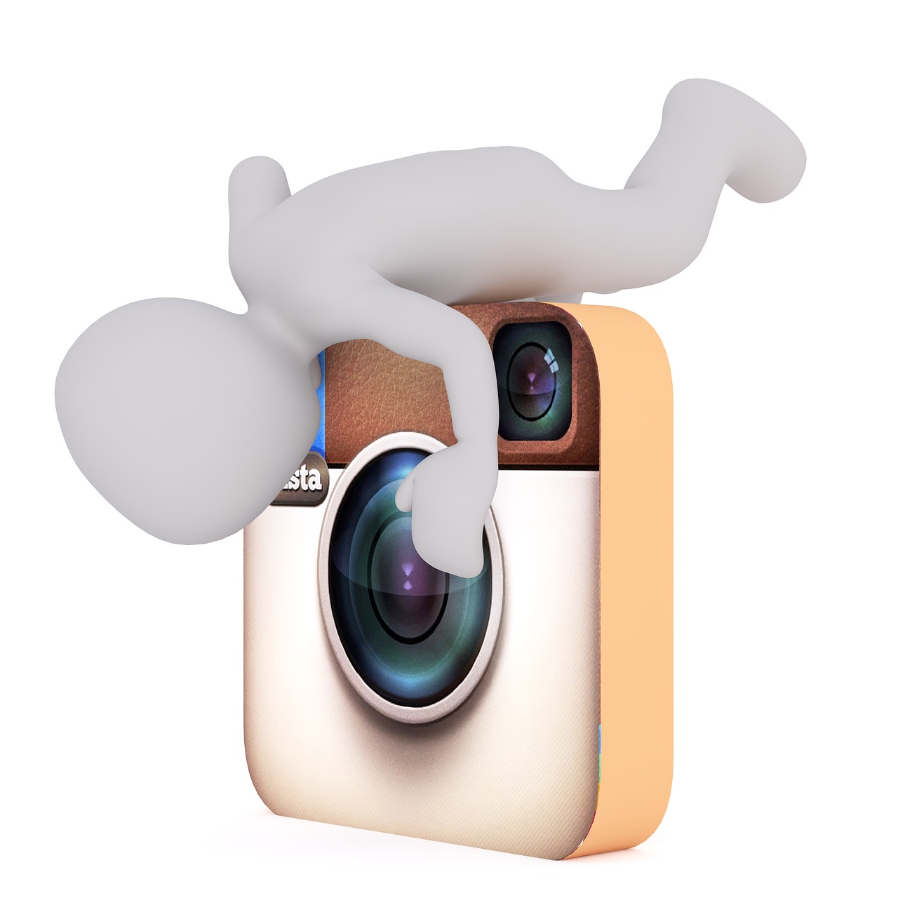 instagram white male 3d model free photo