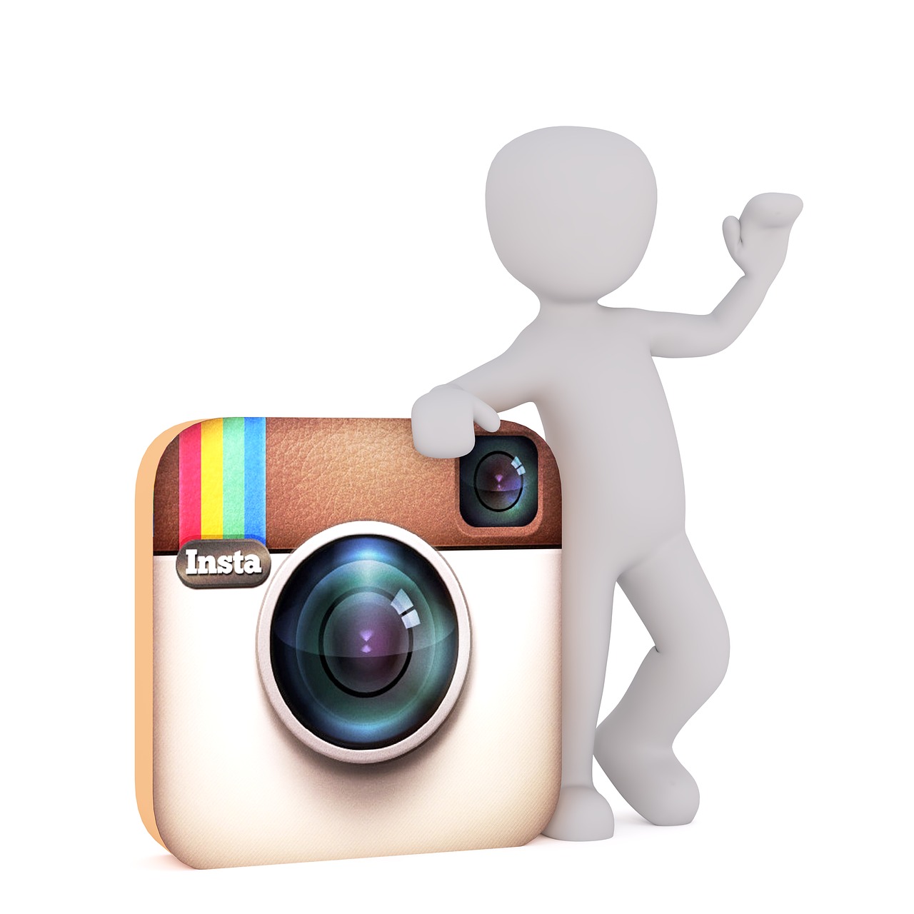 instagram white male 3d model free photo