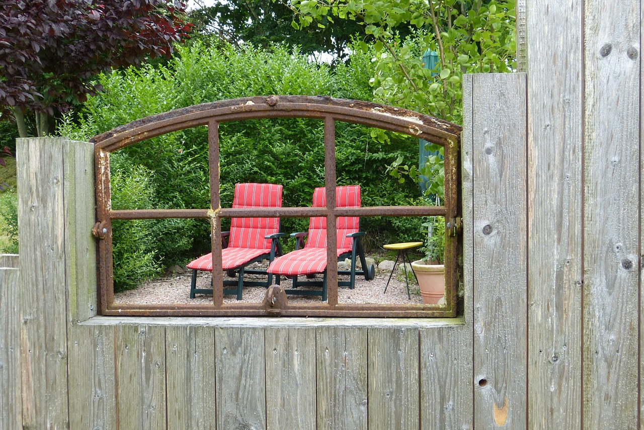 install window garden deck chair free photo