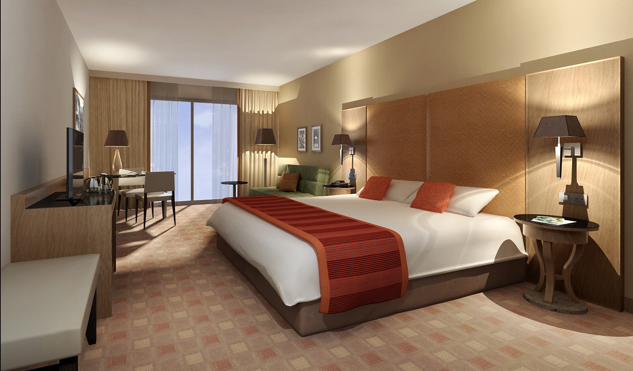 interior hotel rendering free photo