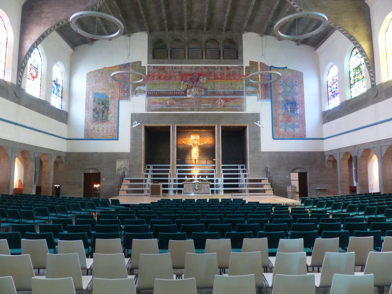 interior hall church free photo
