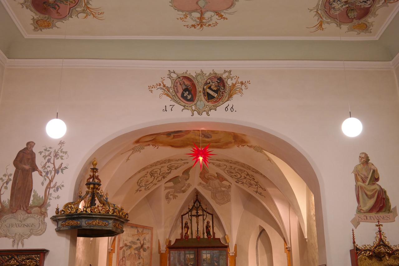 interior church parish church st franziskus free photo