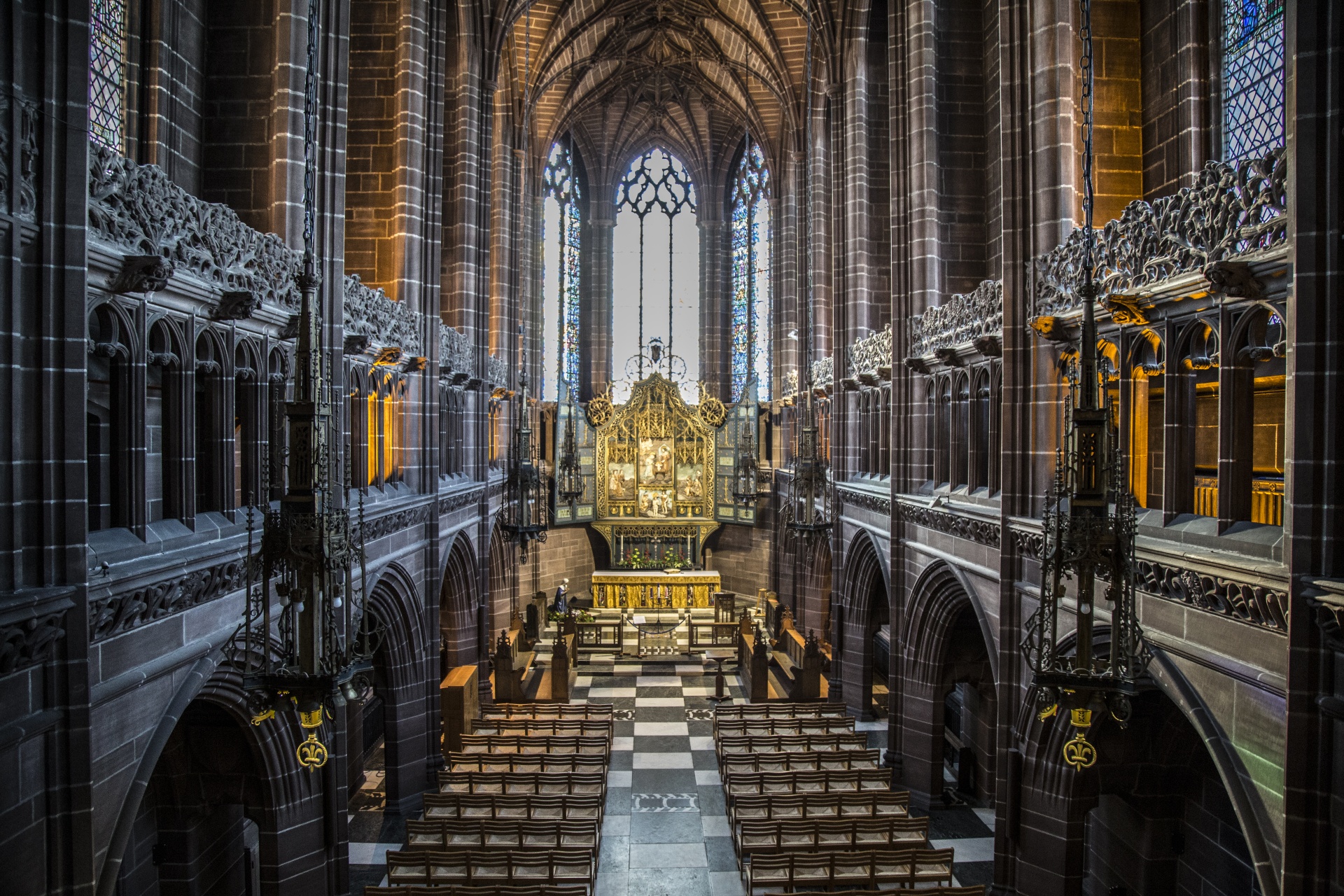 liverpool interior cathedral free photo