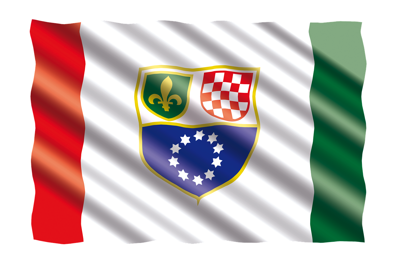 international flag bosnia and herzegovina free photo