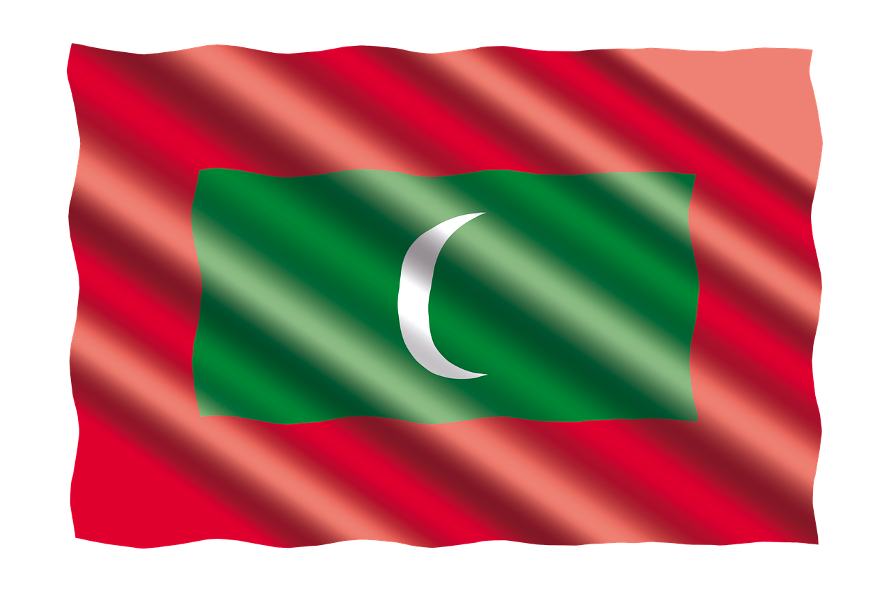 international flag maldives free photo