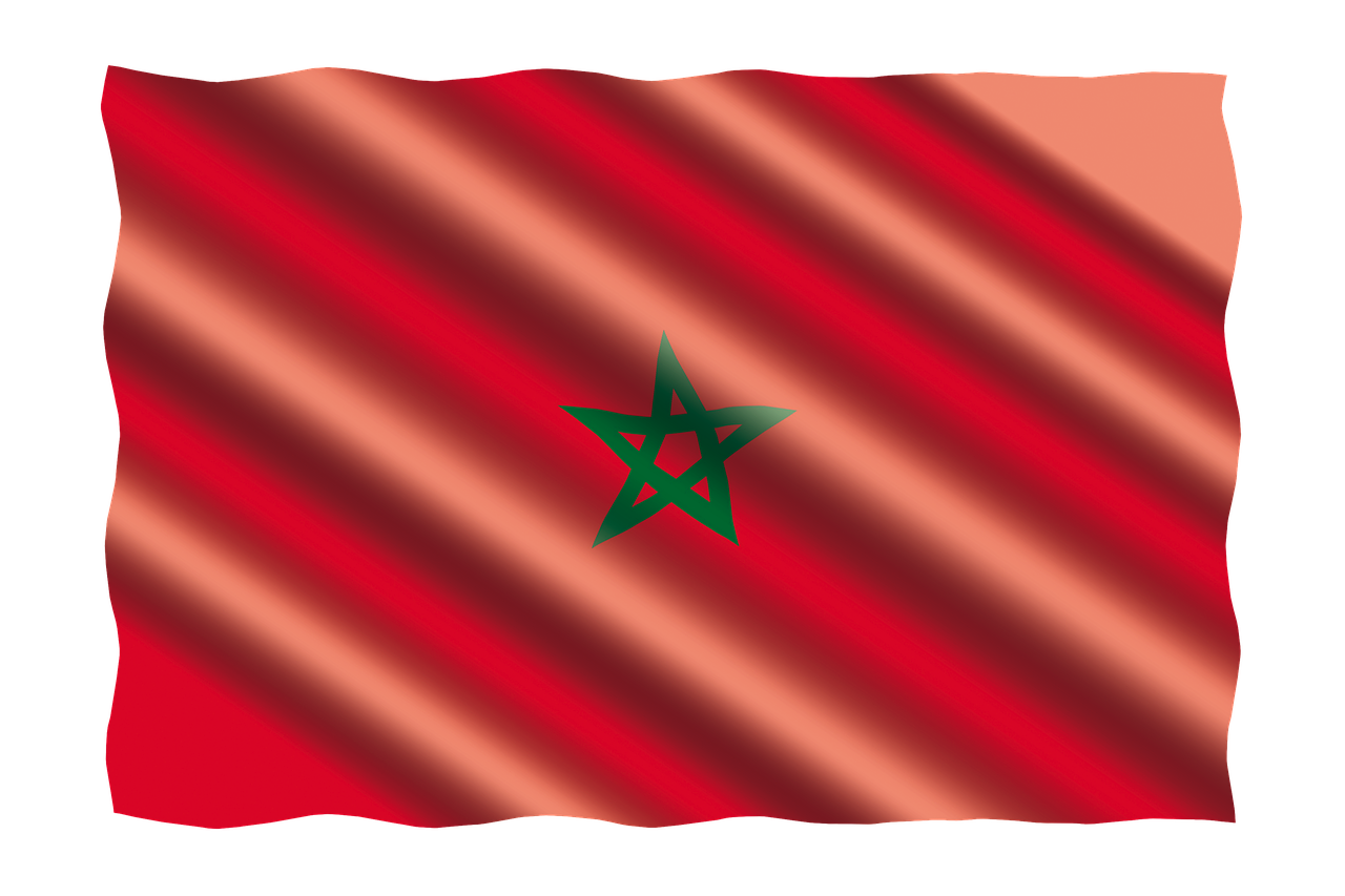 international flag morocco free photo