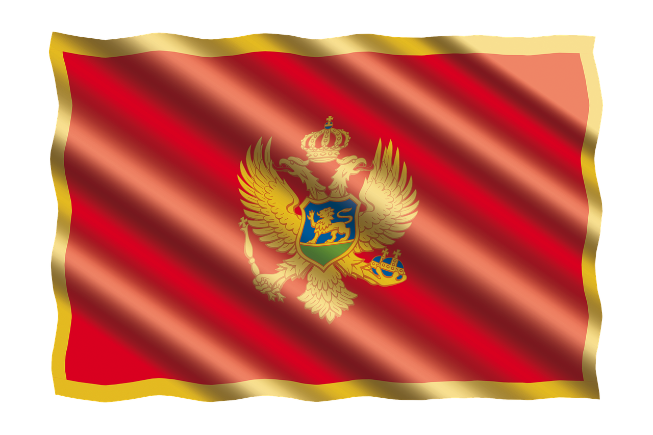 international flag montenegro free photo