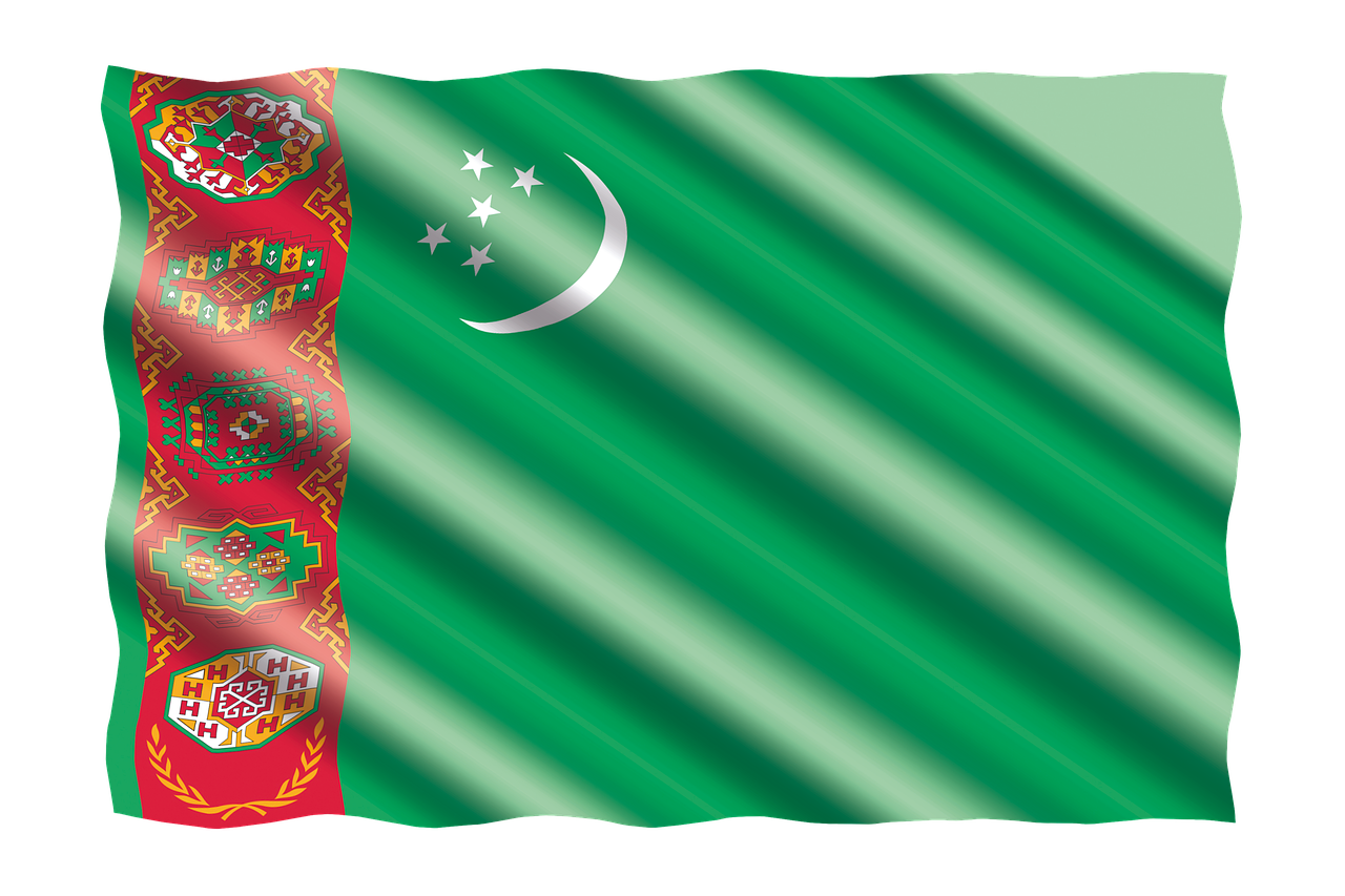 international flag turkmenistan free photo